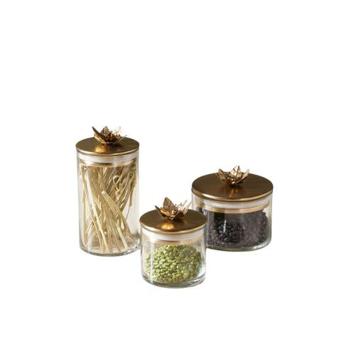 Lily Botanical Canister - Set of 3