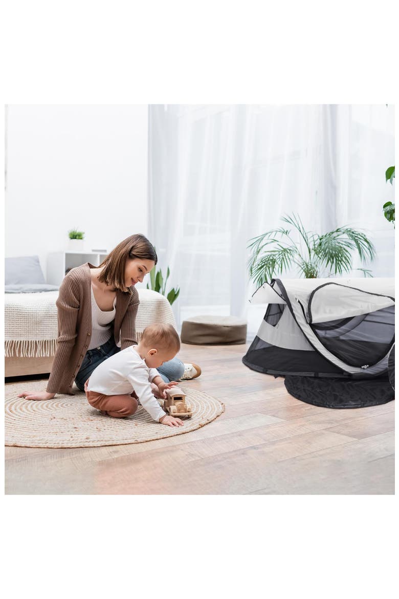 PeaPod Plus Travel Bed, Alternate, color, MIDNIGHT