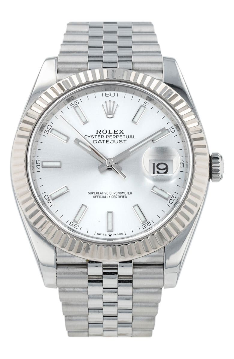 Watchfinder & Co. Rolex Preowned Datejust 41 Bracelet Watch, 41mm, Main, color,