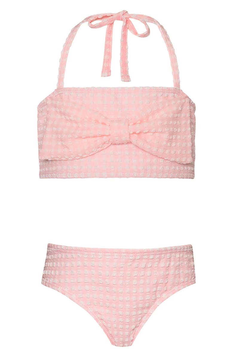 PQ SWIM Kids' Asha Bow Two-Piece Swimsuit, Main, color, Ballet