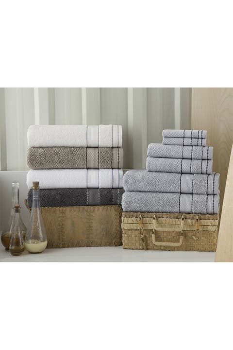 Monroe Turkish Cotton Bath Towel - Beige - Set of 4