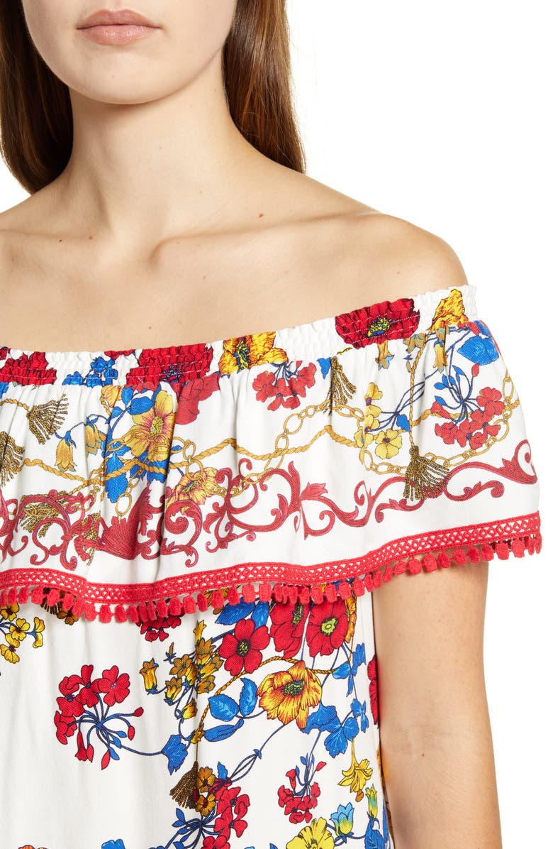 GIBSONLOOK Gibson x Hi Sugarplum! Naples Convertible Off the Shoulder Top, Alternate, color,