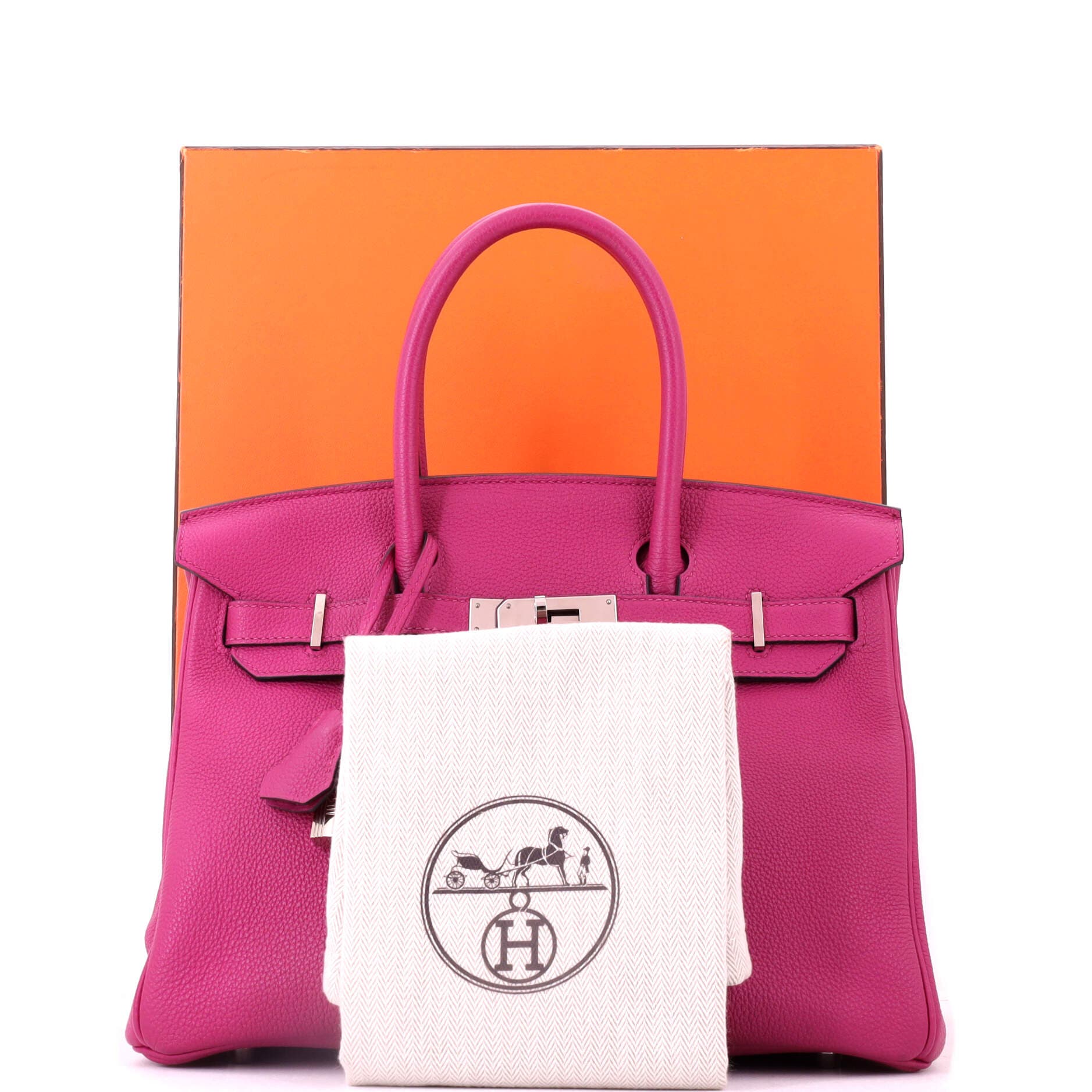 81034712 Birkin Handbag Pink Togo with Palladium Hardware 30, Alternate, color, 