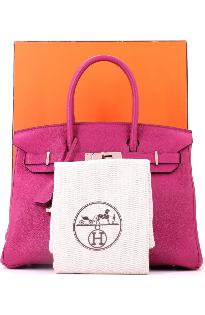 81034712 Birkin Handbag Pink Togo with Palladium Hardware 30, Alternate, color,