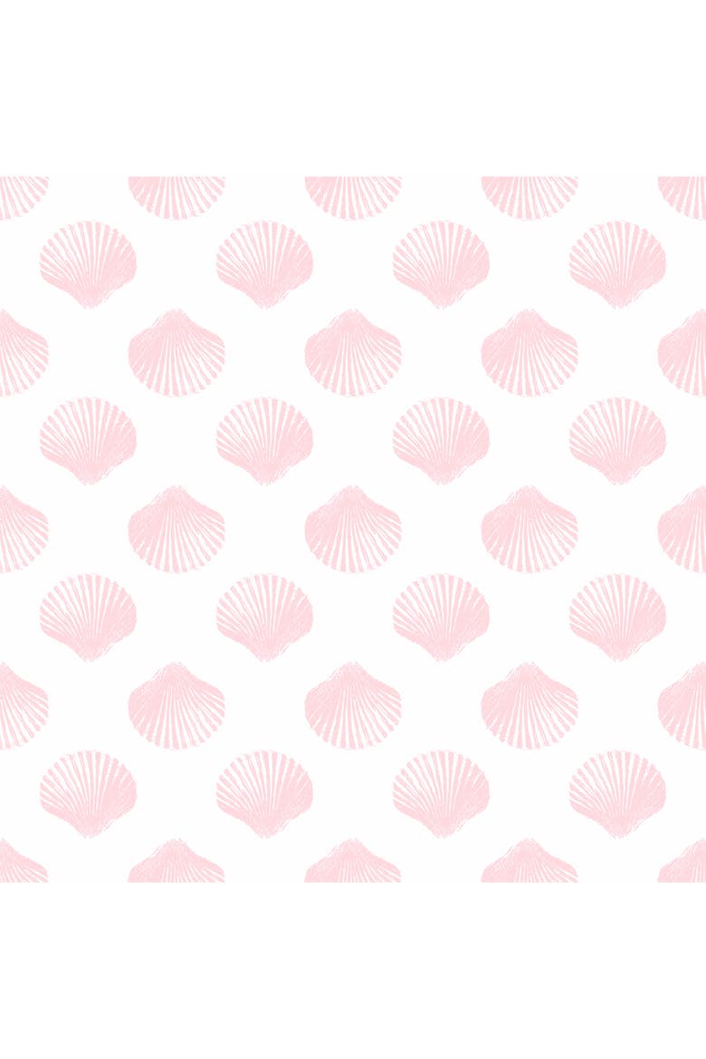 Retro Shell Linen Pillow with Down Insert, Alternate, color, Palm Beach Pink