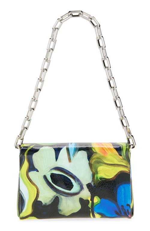 Christian Louboutin Loubi54 Small Shoulder Bag In Flower Strass Naplak Leather