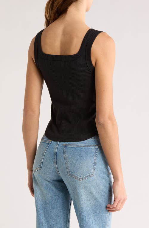 Madewell Luma Tank In Jet Black
