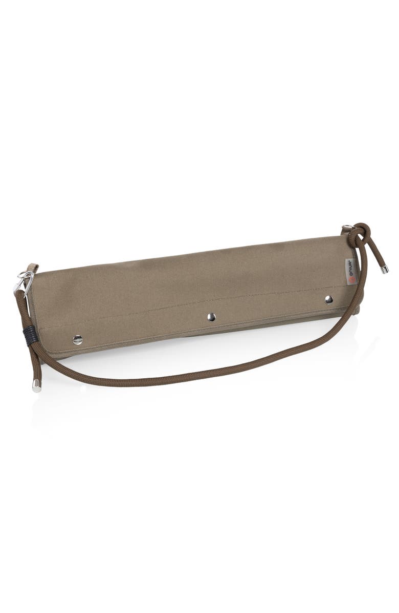 Legacy BBQ Roll Up 3 Piece Set - Green Canvas with Beechwood Tools, Alternate, color, Green