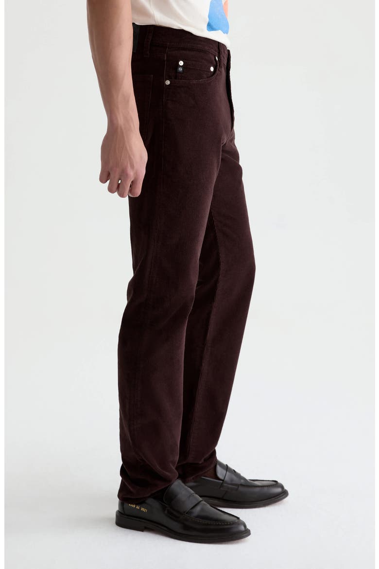 Tellis Slim Fit Corduroy Pants, Alternate, color, WOOD BROWN