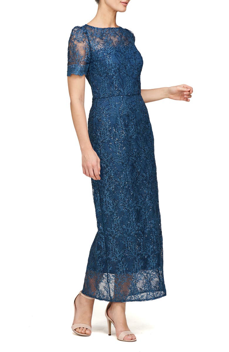 JS Collections Abbie Column Ankle Gown, Alternate, color,