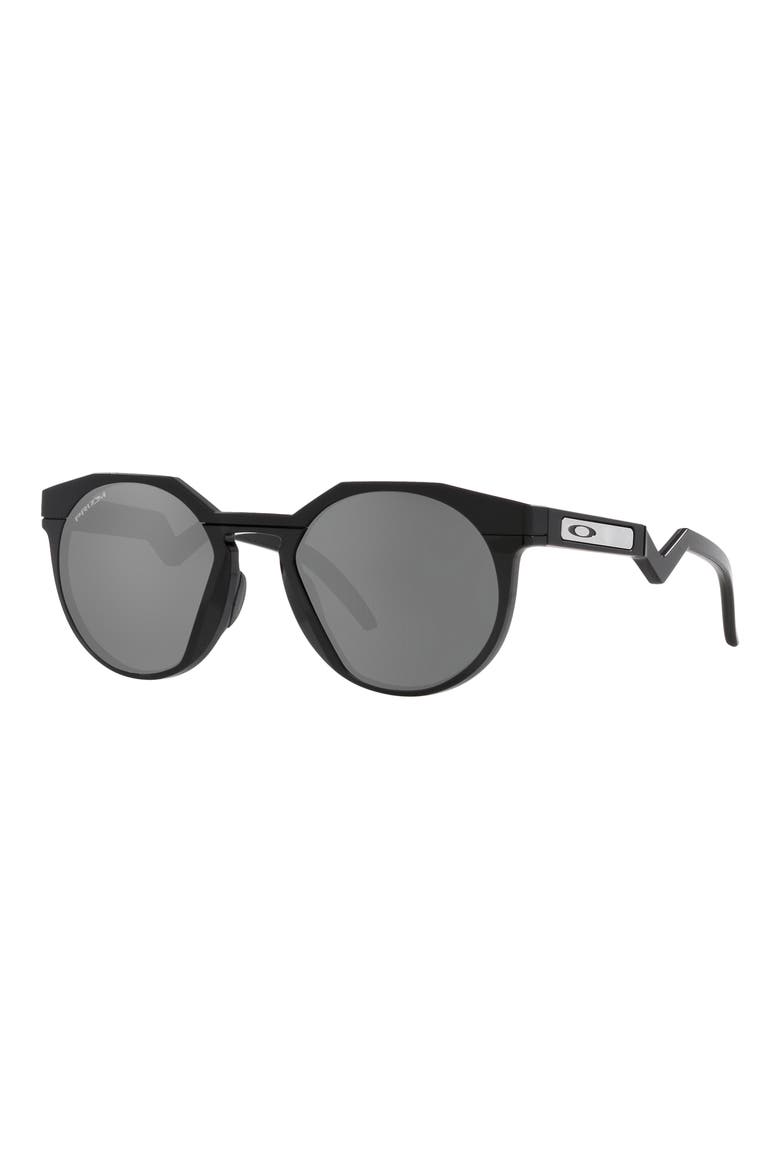 HSTN 52mm Prizm™ Round Sunglasses, Alternate, color, MATTE BLACK