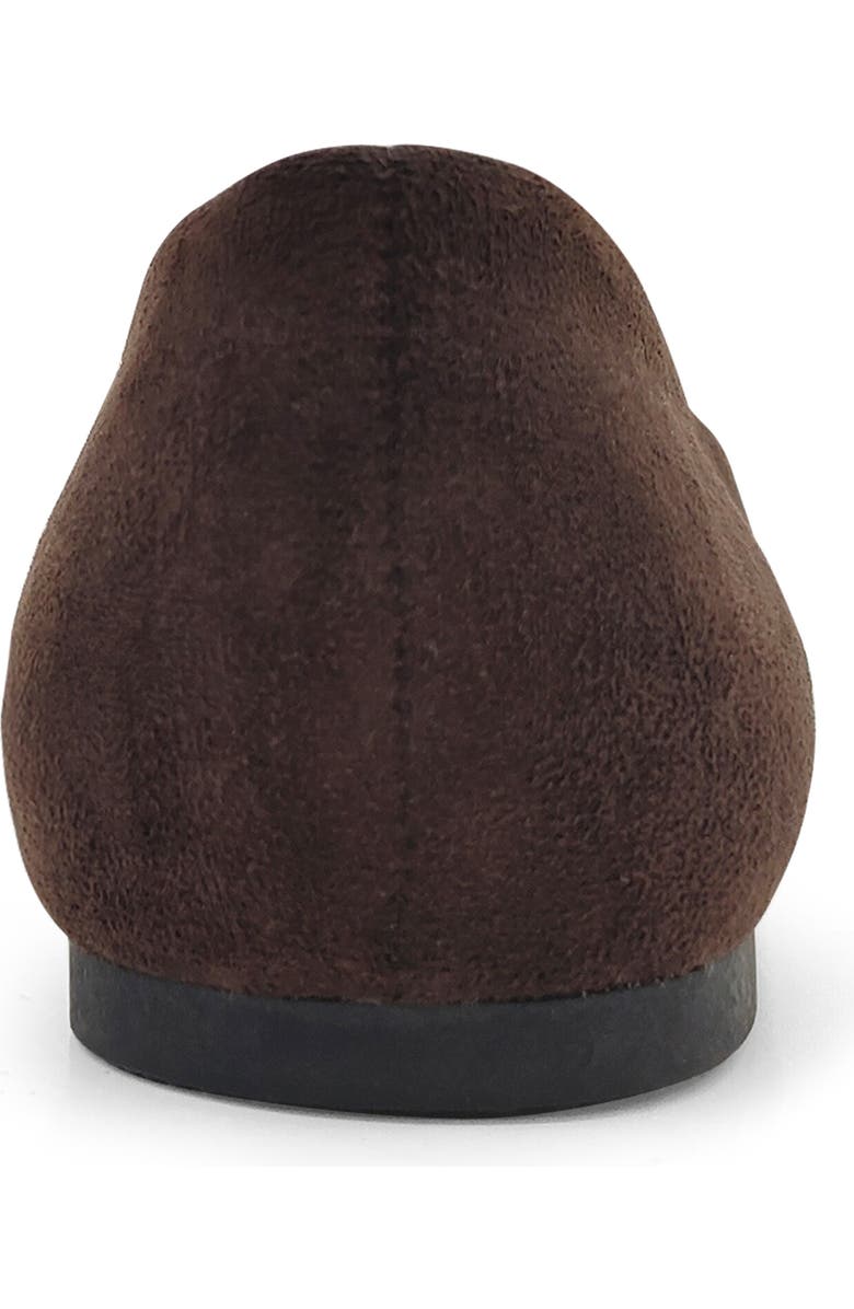 Reaction Kenneth Cole Ellie Ballet Flat, Alternate, color, Chocolate Micro