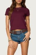 EDIKTED Natalie Stretch Cotton T-Shirt