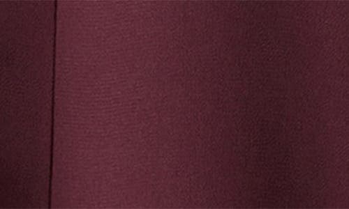 Mango Ruffle Front Button Top In Burgundy