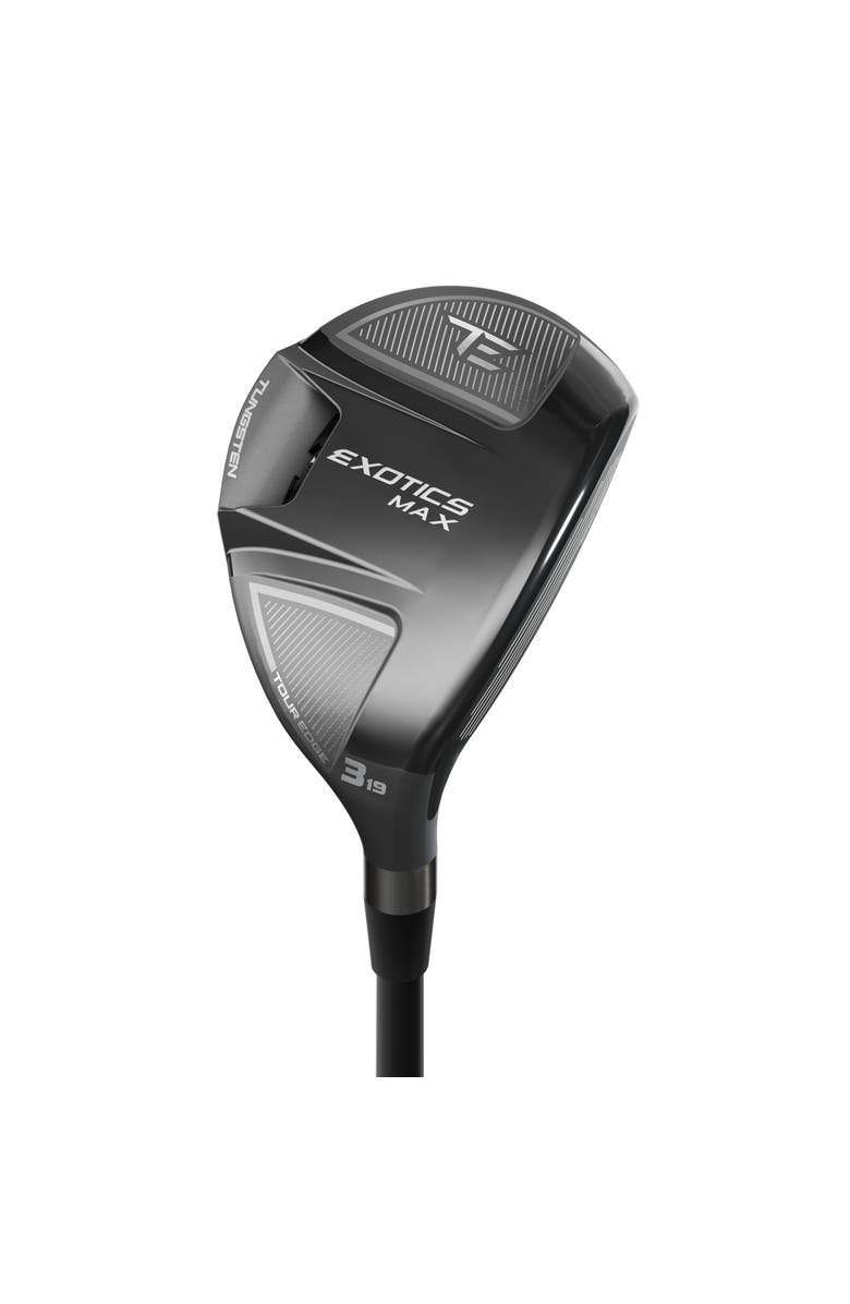 Tour Edge Exotics Max Right Hand Mens Hybrid - 3 / Ventus Red/Black / Stiff, Main, color, Black