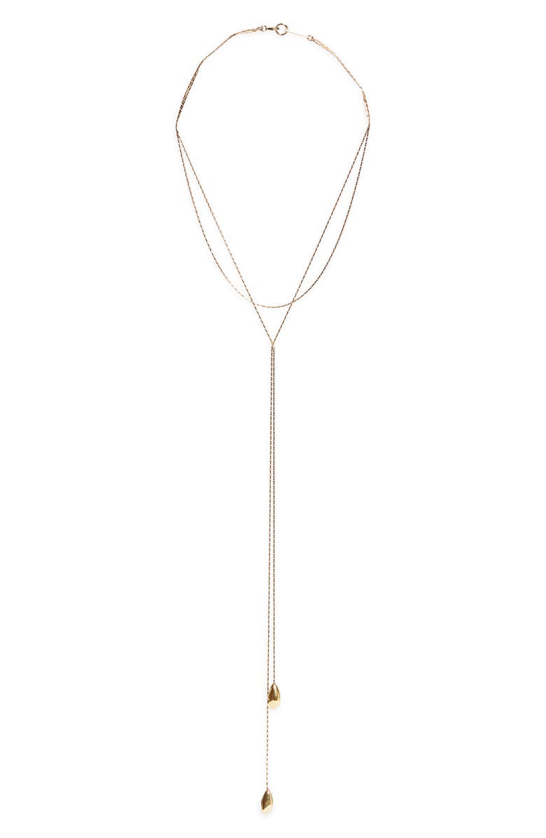 Isabel Marant Long Layered Pendant Necklace, Main, color, Dore
