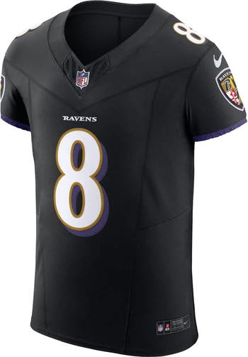 Men's Nike Lamar Jackson Black Baltimore Ravens Alternate Vapor F.U.S.E. Elite Jersey