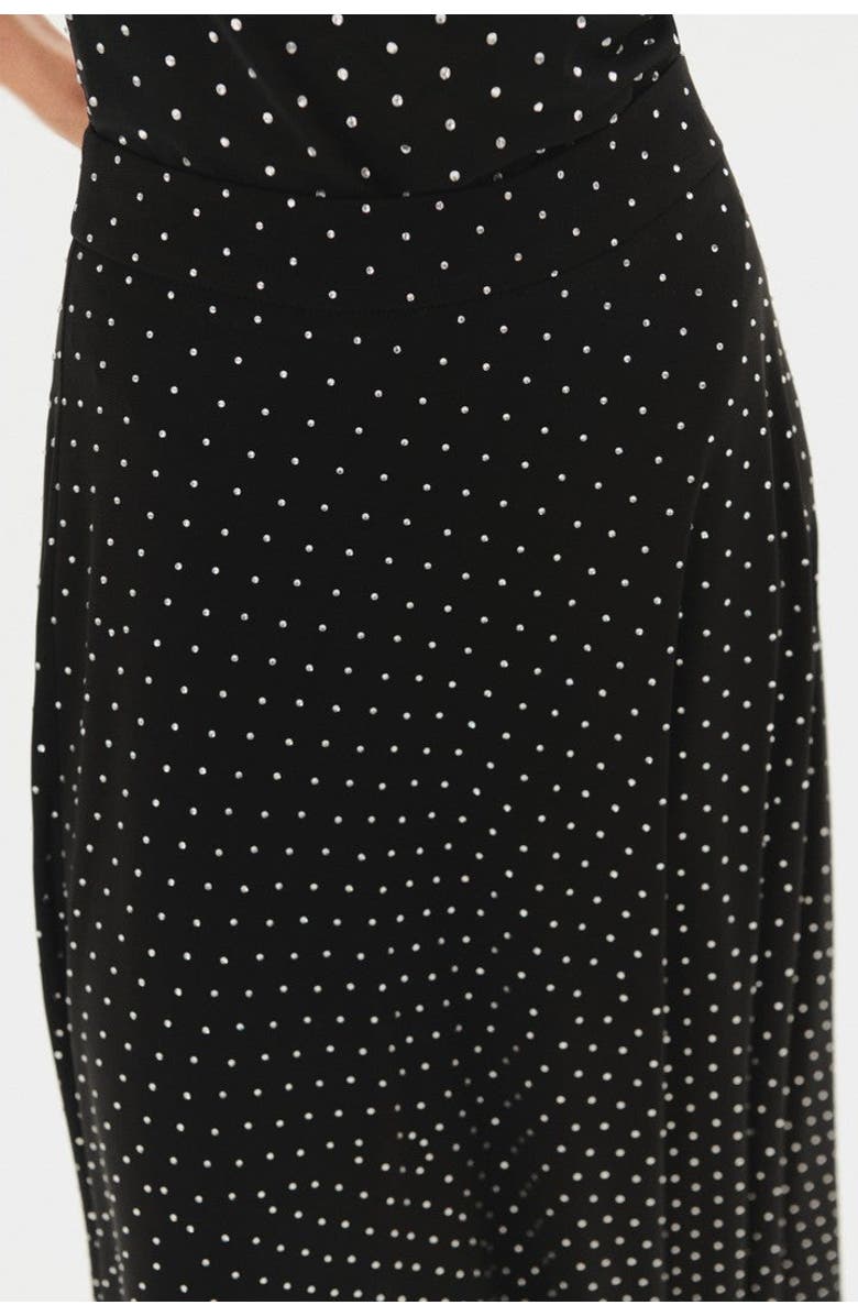 Exquise Stone Knit Midi Skirt, Alternate, color, Black