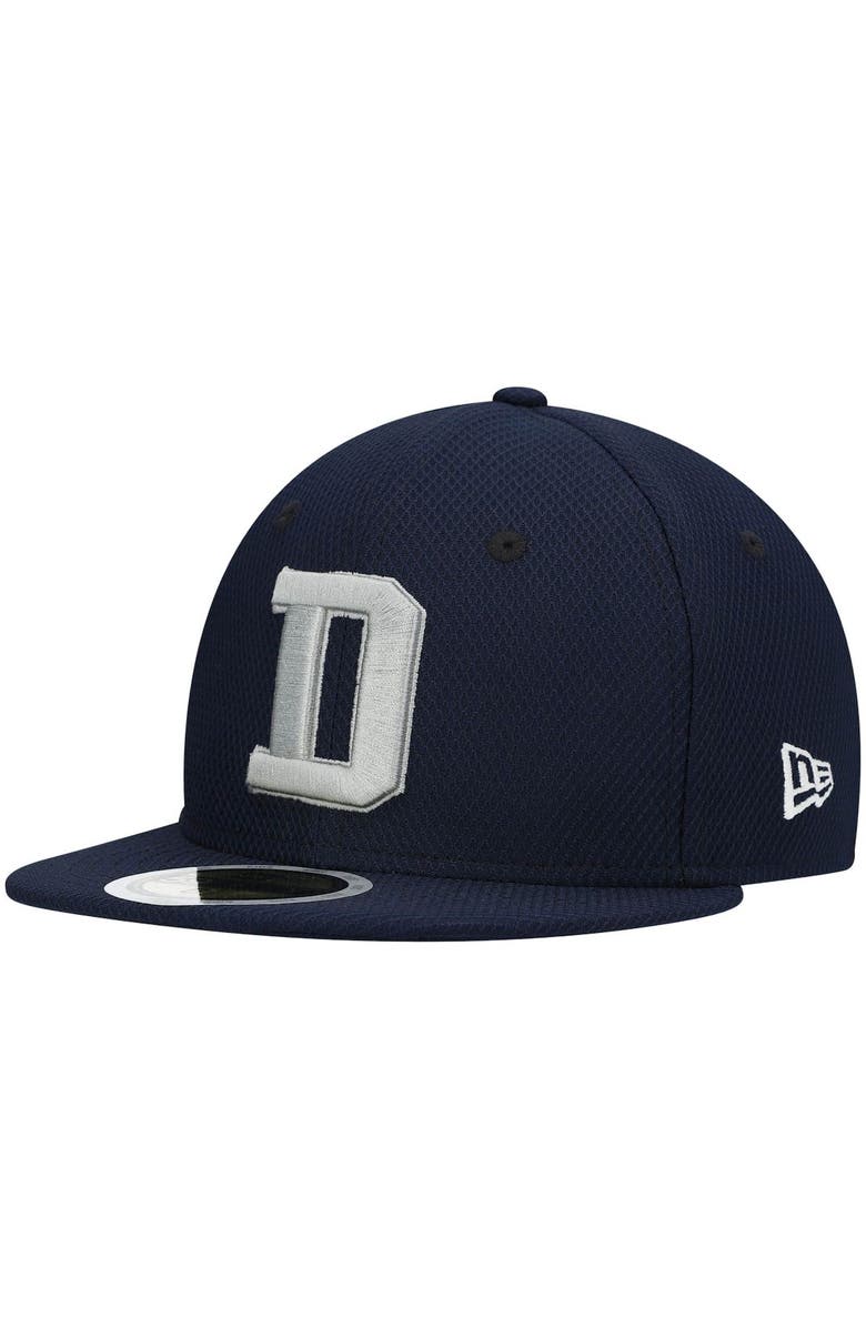 New Era Youth New Era Navy Dallas Cowboys Coach D 59FIFTY Fitted Hat, Main, color, 