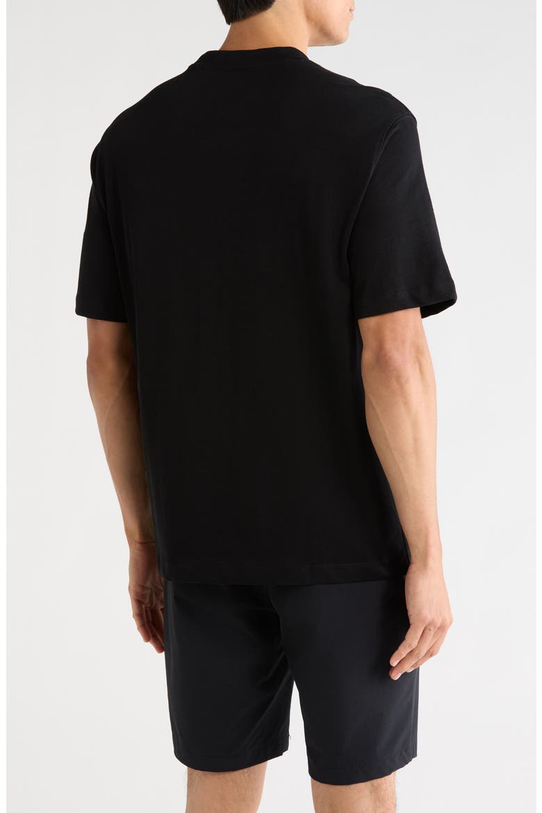 Varsity Crest Cotton T-Shirt, Alternate, color, BLACK