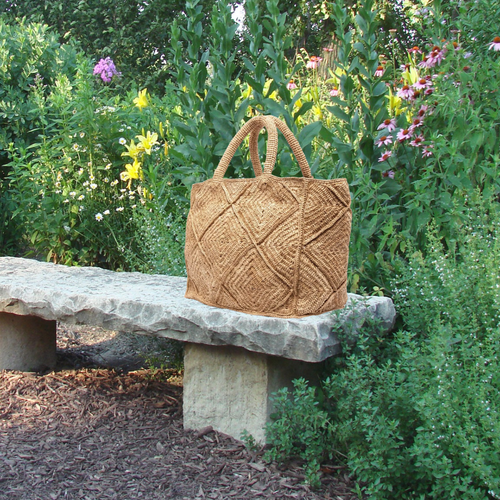 Zanatany Concepts Nico Raffia Tote Bag