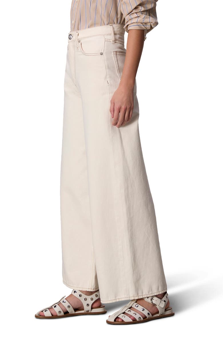 rag & bone Sofie Wide Leg Ankle Jeans, Alternate, color, Ecru