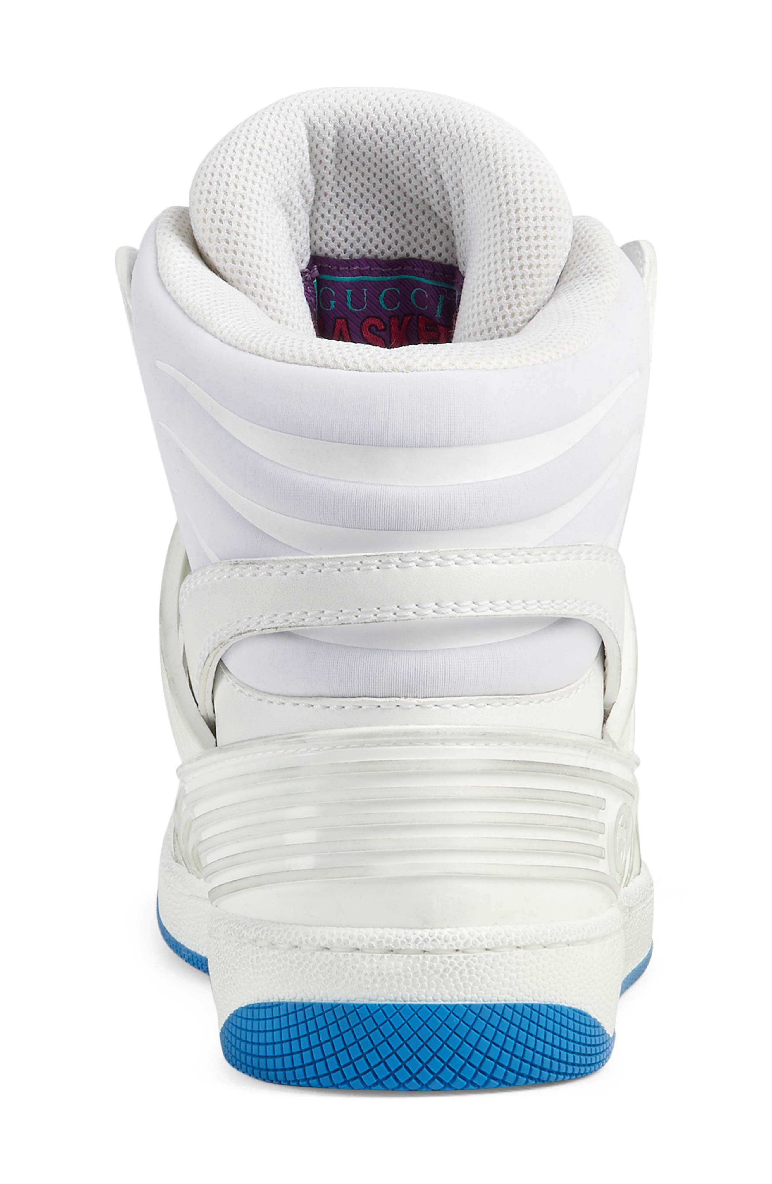 Gucci Basket High Top Sneaker, Alternate, color, 
