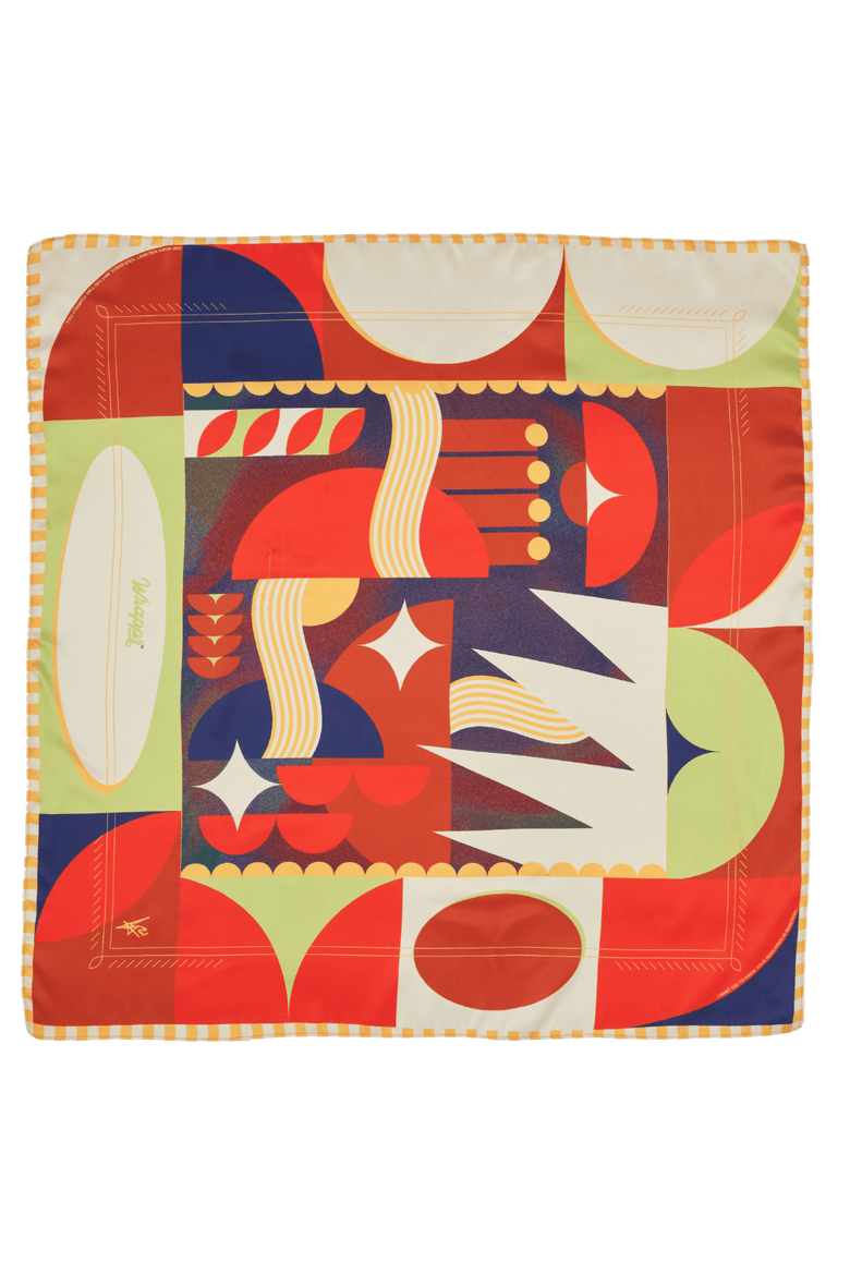 Vision | 28" Mulberry Silk Furoshiki Gift Wrap by Essery Waller, Alternate, color, Red