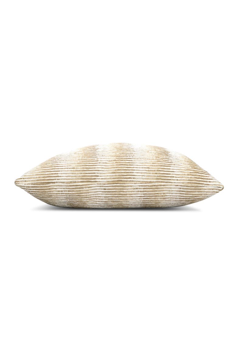 Progress Multicolored Chenille Indoor & Outdoor Woven Accent Pillow, Alternate, color, Honey