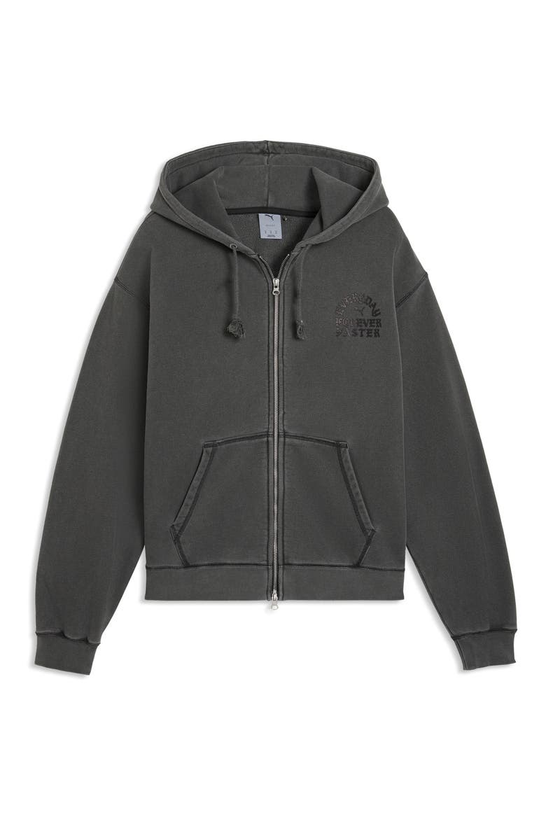 Now Court Graphic Zip Hoodie, Main, color, FLAT DARK GRAY