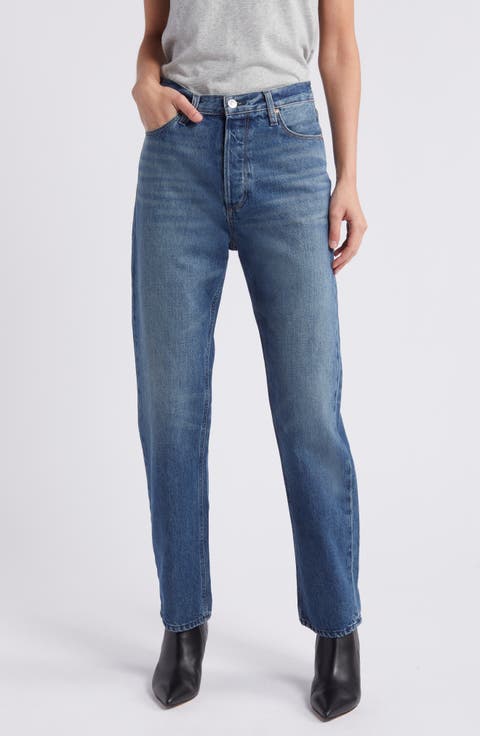 Sawyer High Waist Straight Leg Jeans (Imagine)