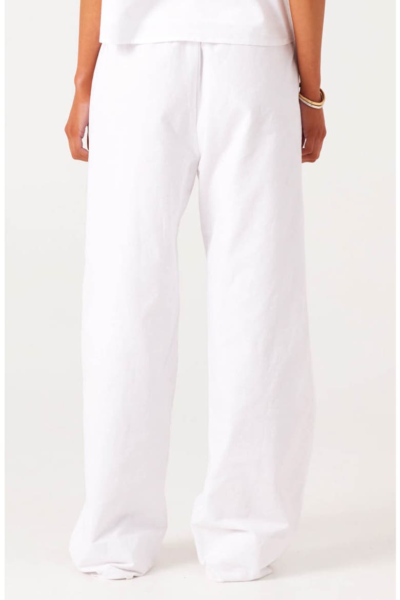 Ismene Linen & Cotton Pants, Alternate, color, WHITE