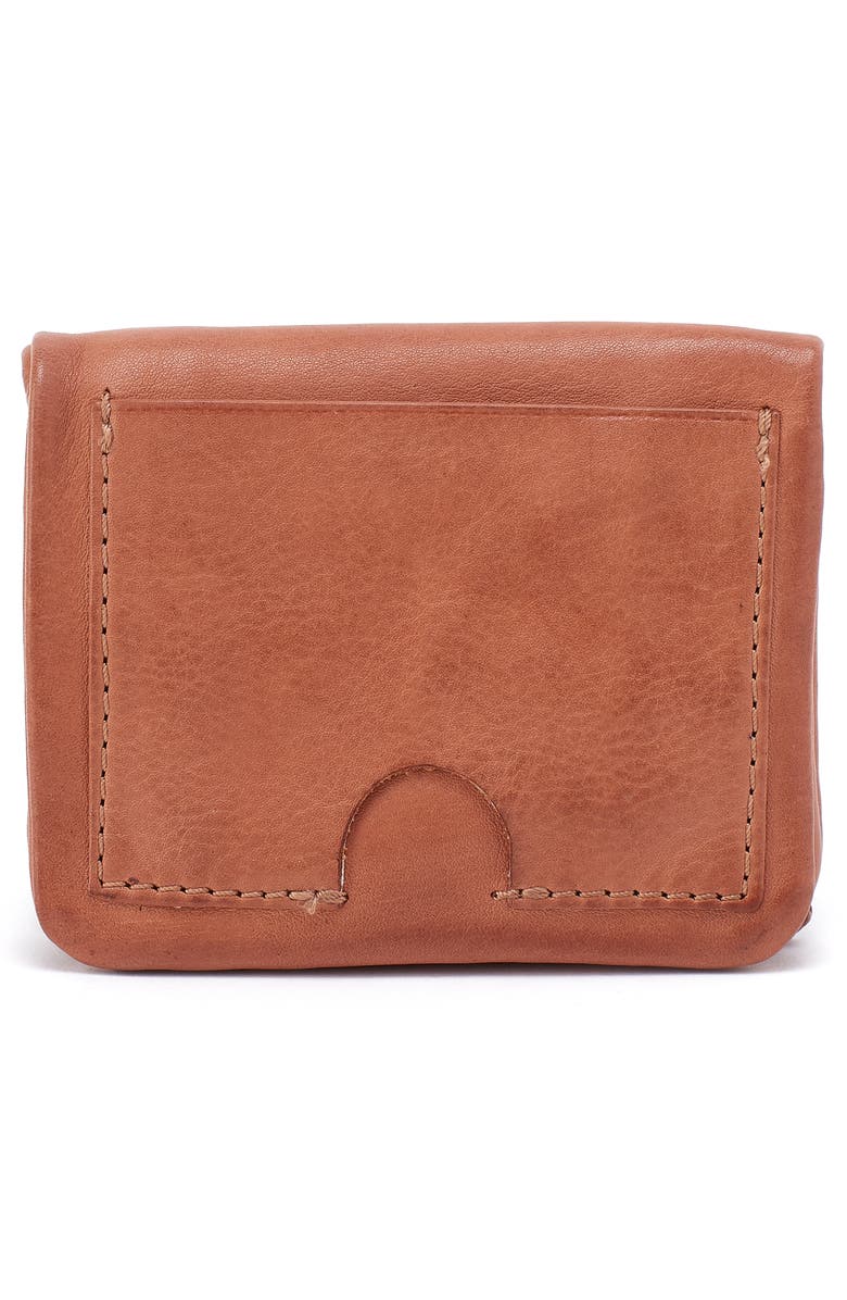 HOBO Mini Lumen Leather Bifold Wallet, Alternate, color, Harvest Wheat