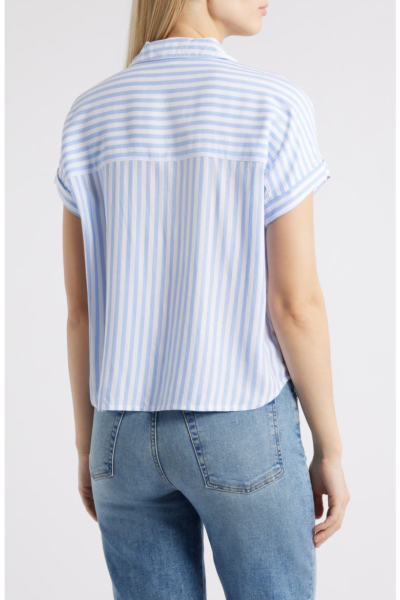 Denise Stripe Shirt, Alternate, color, MOSCOW LILAC