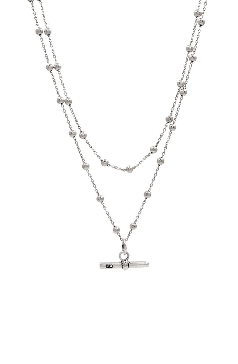 CXC Mast Necklace, Main, color, Silver