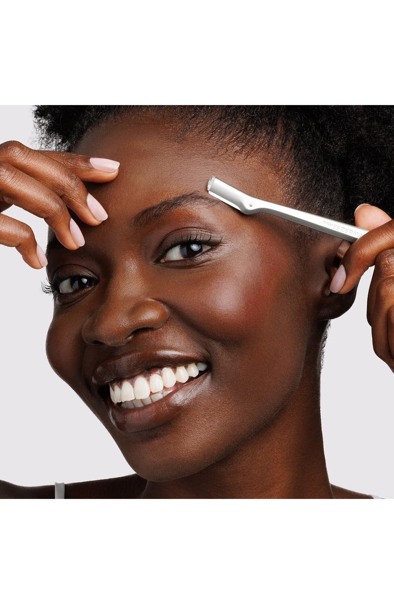 TWEEZERMAN Brow Razor, Alternate, color, Silver