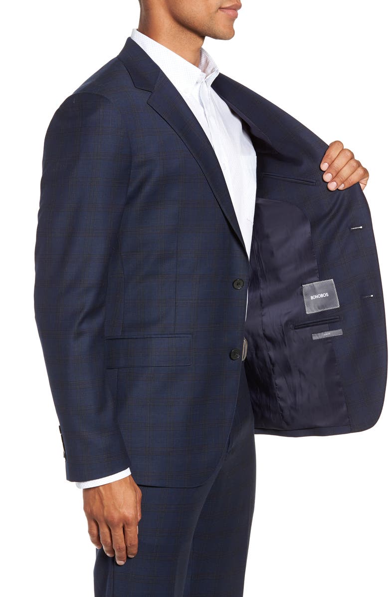 Bonobos Jetsetter Slim Fit Stretch Wool Blazer, Alternate, color,