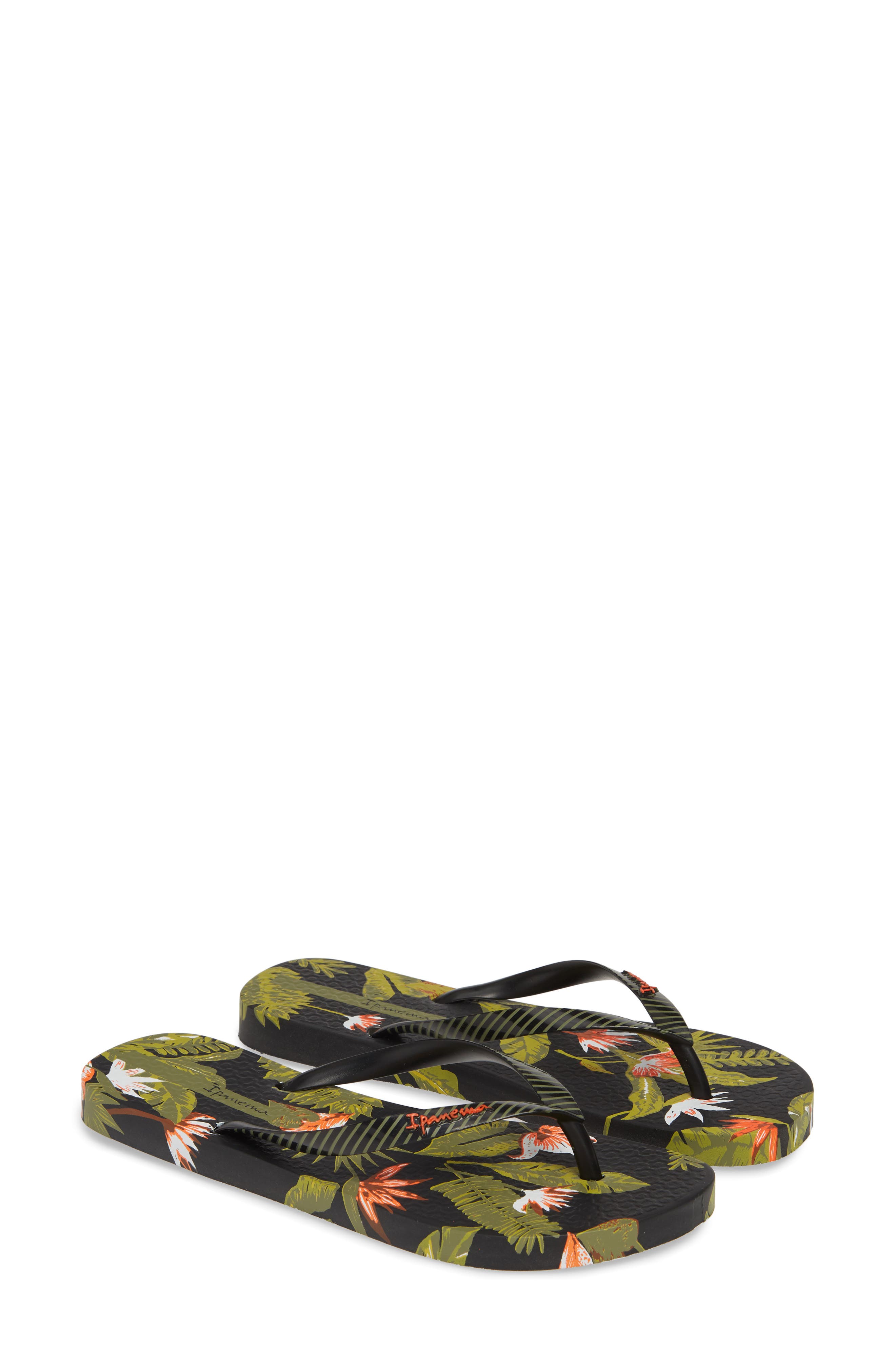 Paradise Flip Flop, Alternate, color, BLACK