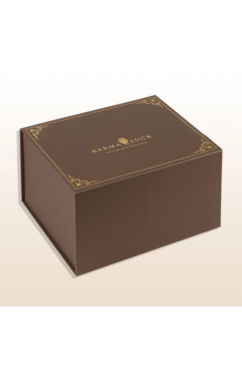 Karma and Luck Protective Abundance - Evil Eye Ceramic Statue, Alternate, color, White/Green/Beige/Blue/Gold