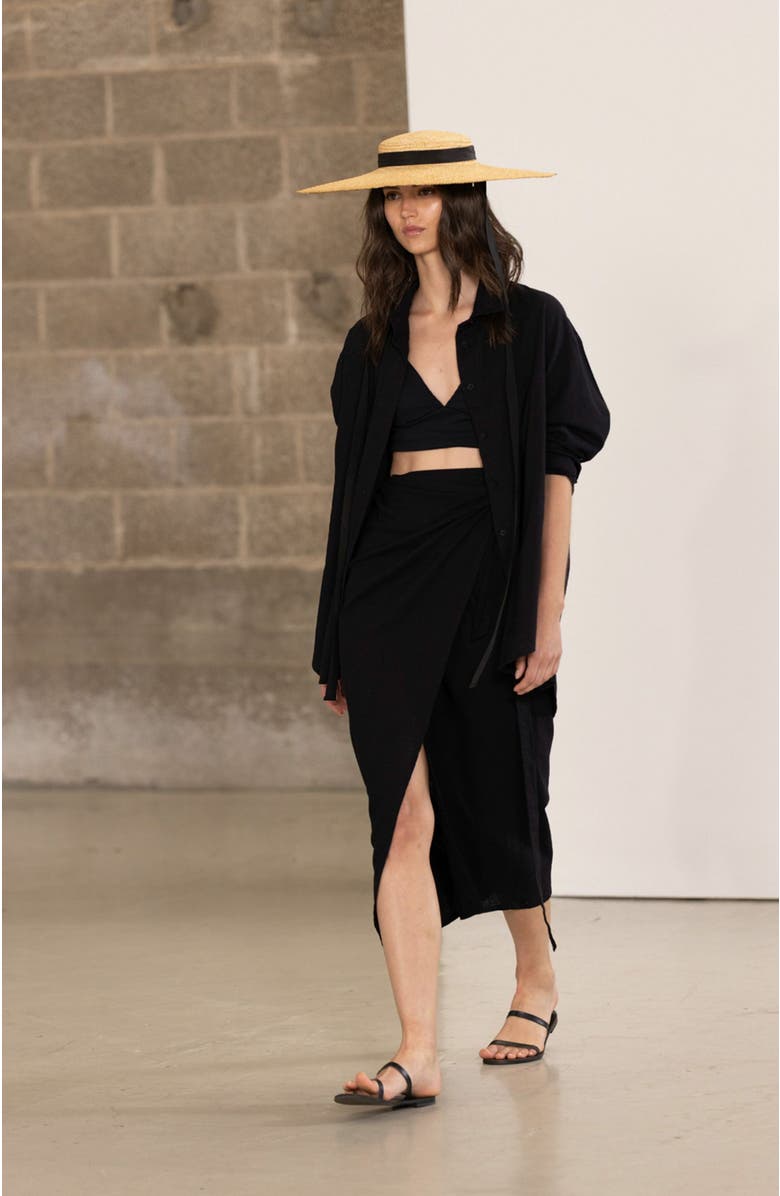 Gottex Beach Life RESORT POLA WRAP SWIM COVER UP SKIRT, Alternate, color,