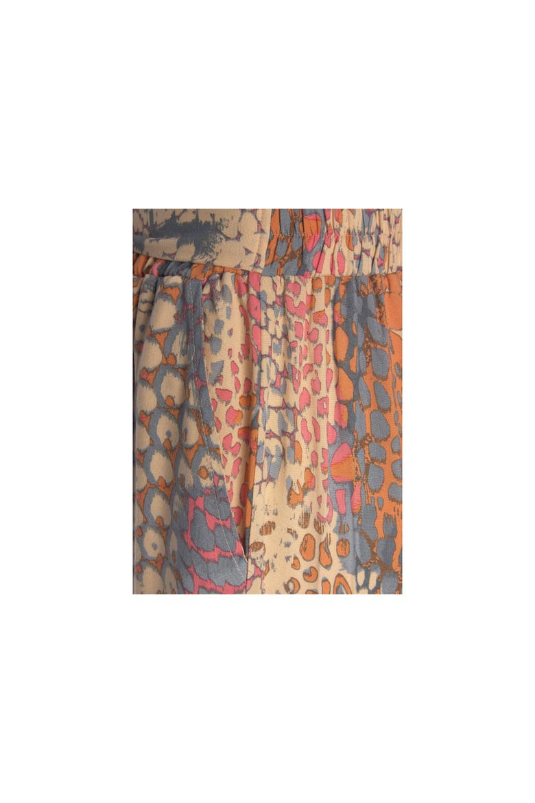 Printed Wide Leg Pants, Alternate, color, Orange Multi