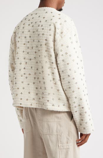 Oversize Beaded Cardigan
