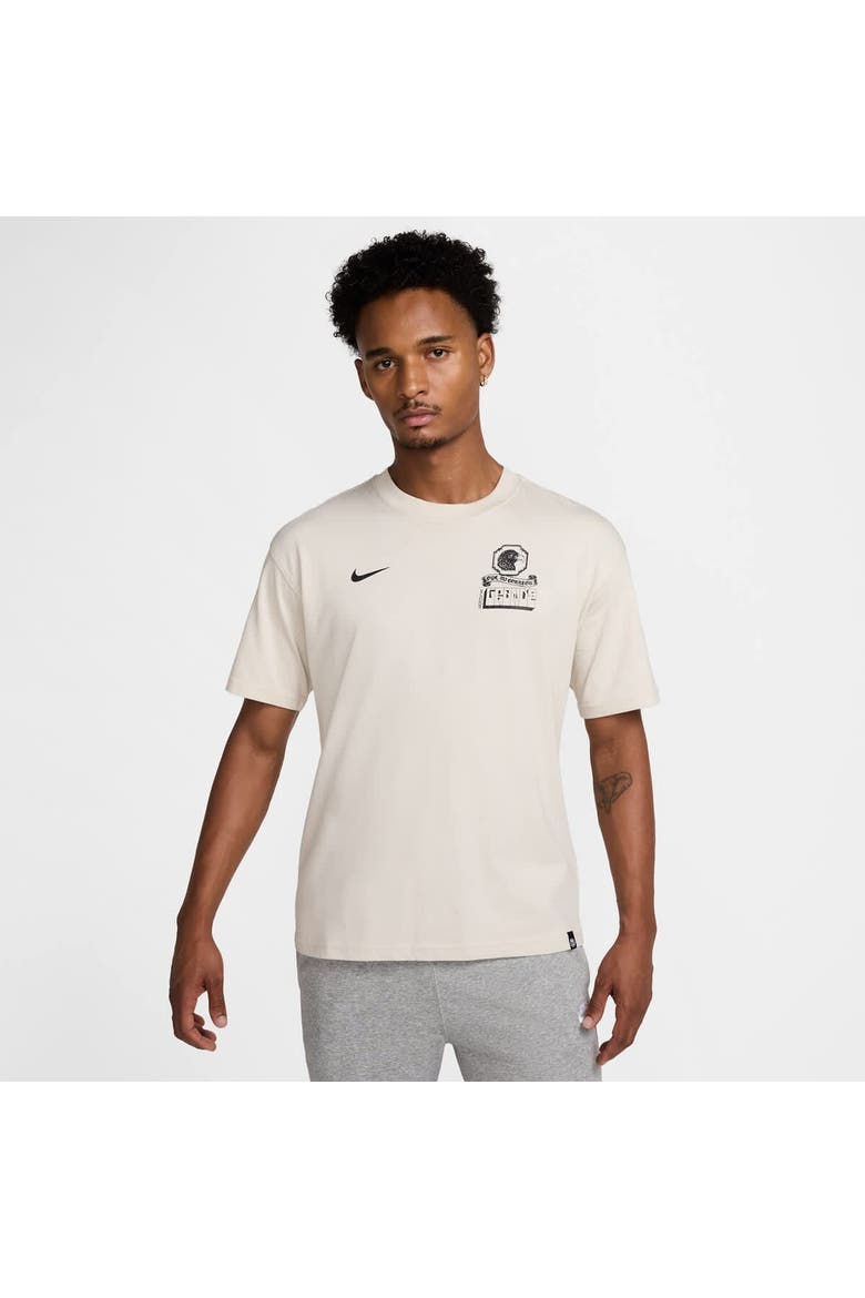Men's Nike White Club America CA x CA Authentic T-Shirt, Alternate, color, Cream