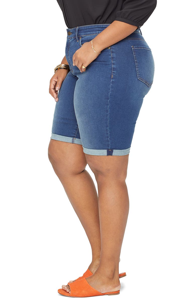 NYDJ Briella High Waist Denim Bermuda Shorts, Alternate, color, Cooper