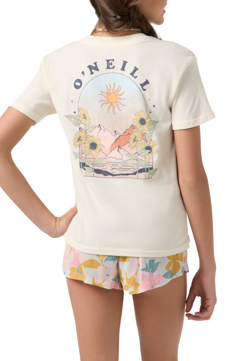 O'Neill Kids' Girls Scenic Dreamz Cotton Graphic T-Shirt, Alternate, color, 