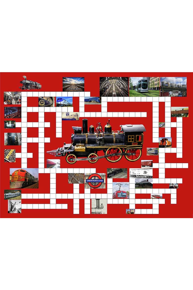 Riding the Rails 500 piece Jigsaw Puzzle for Adults Puzzle Combo, Alternate, color, Multicolor