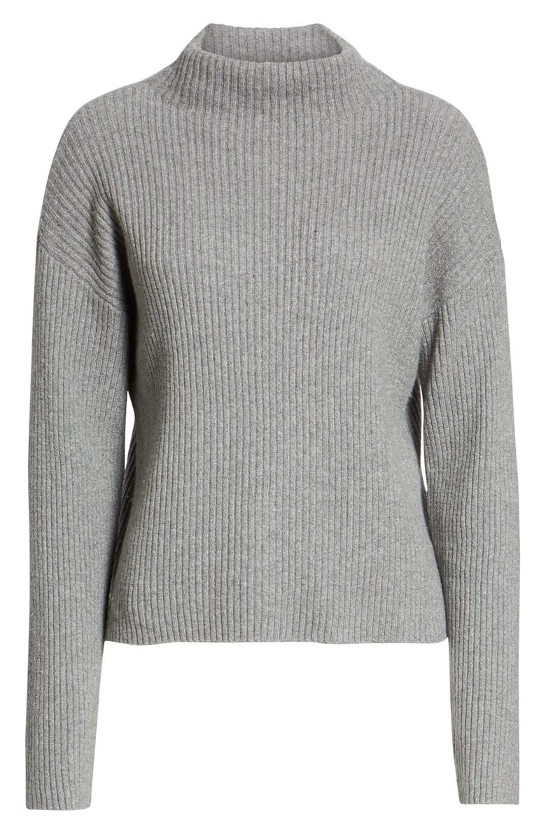 BP. Ribbed Funnel Neck Sweater, Alternate, color, 