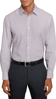 W.R.K Regular Fit Stripe Dot Performance Dress Shirt
