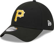 New Era Men's New Era Black Pittsburgh Pirates Logo 39THIRTY Flex Hat