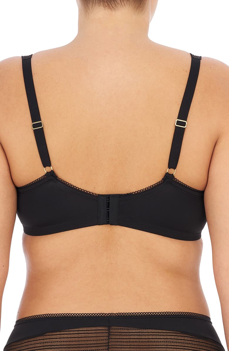 Natori Revive Unlined Underwire T-Shirt Bra, Alternate, color, Black / Buff